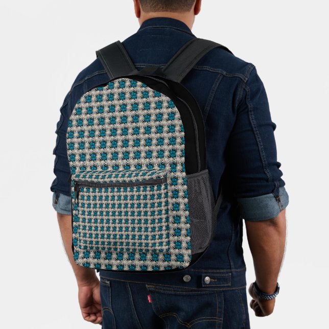 Cute Turtle Floral pattern  Printed Backpack (Insitu (Model))