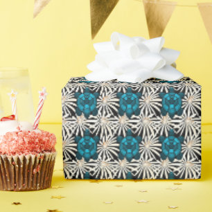 Cute Turtle Floral pattern Wrapping Paper