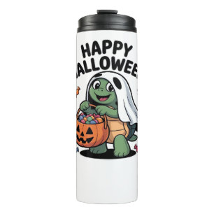 Cute Turtle Ghost Costume � Adorable Halloween Tri Thermal Tumbler