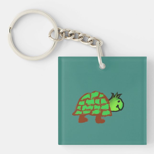 Cute Turtle  Keychain (Front)
