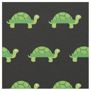 Cute Turtle Kid Baby Nursery Black Tortoise Fabric