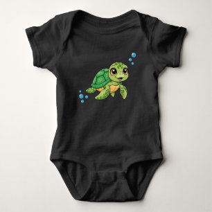 Cute Turtle Kids’ T-Shirt Baby Bodysuit