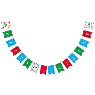 Cute Turtle Ladybag Happy Birthday Banner