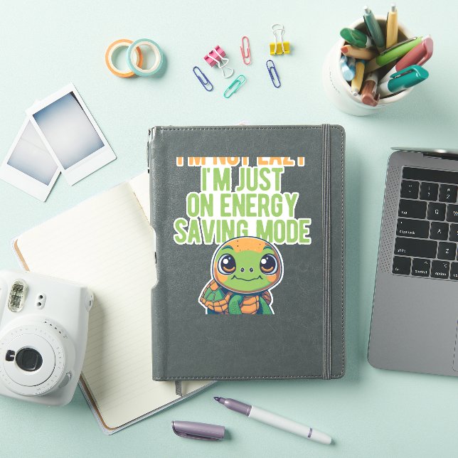 Cute Turtle, Lazy Turtle, On Energy Saving Mode (iPad Cover)