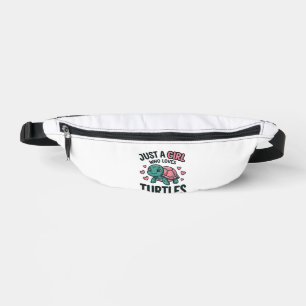 Cute Turtle Lover Girl Vintage Engraving Shirt Des Fanny Pack
