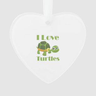 Cute Turtle loving Kid Reptile Fan Ornament