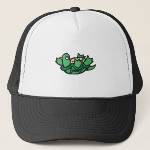 cute turtle on back trucker hat