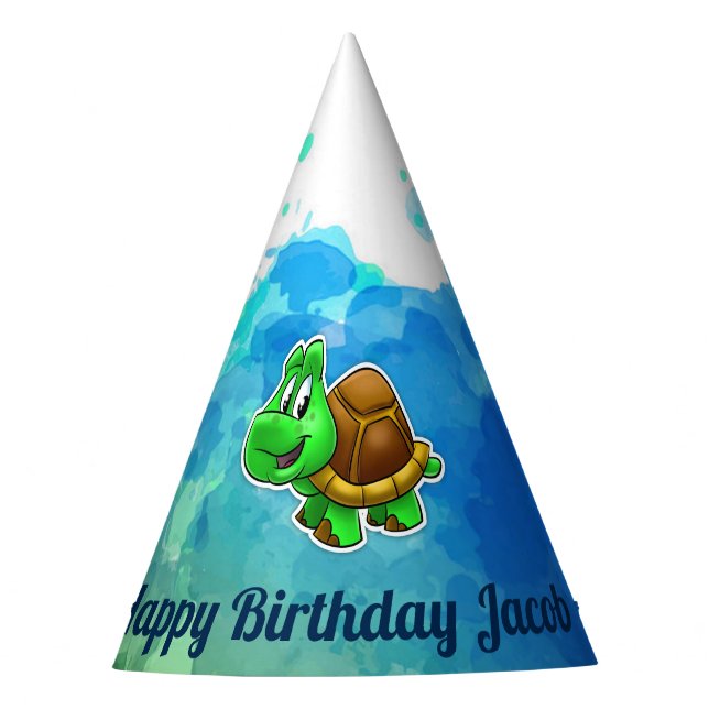 Cute Turtle Party Hat (Front)