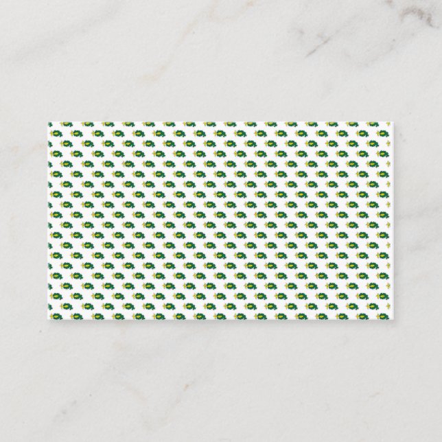 Cute Turtle Pattern Business Cards (Front)
