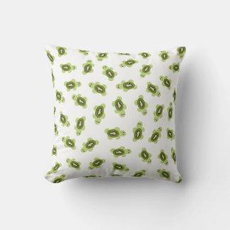 Cute turtle pattern throw pillow