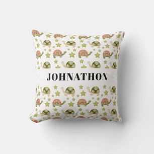 Cute Turtle Pattern Throw Pillow