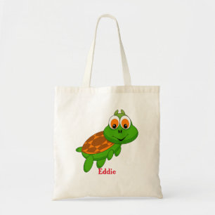 Cute Turtle Personalized Bag Tote for Girl