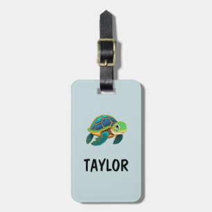 Cute Turtle Personalized Colourful Bag Backpack Luggage Tag