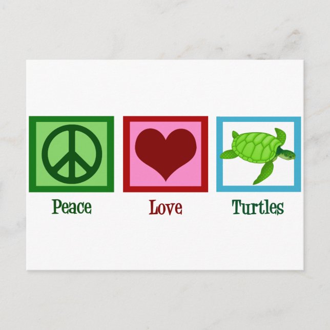 Cute Turtle Postcard (Front)