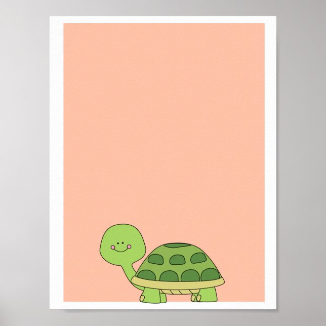 Cute Turtle poster (Front)