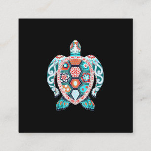 Cute Turtle - Sea Turtle Sea Ccean Beach Lover Square Business Card