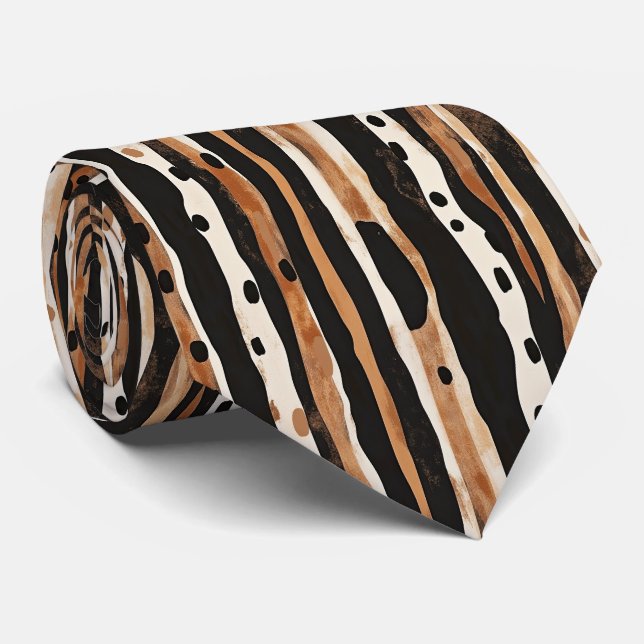 Cute turtle shell pattern  tie (Rolled)