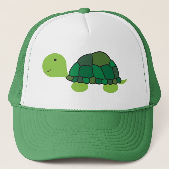 Cute Turtle Trucker Hat (Front)