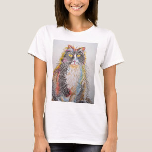 Cute Tuxedo Cat Dessin d'art Chats T-shirt