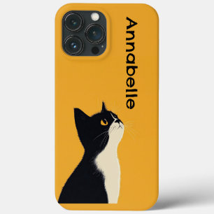 Cute Tuxedo Cat Personalize iPhone 13 Pro Max Case