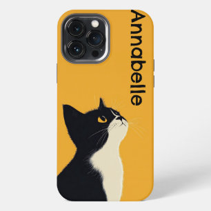 Cute Tuxedo Cat Personalize iPhone 13 Pro Max Case