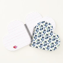 Cute Tuxedo Chat Motif Coeur En Forme De Carnet Sp