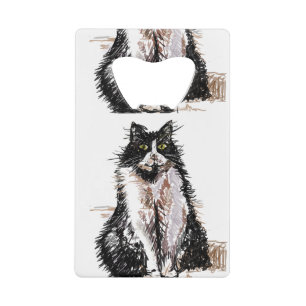 Cute Tuxedo Noir Blanc Chat Chats Art Design