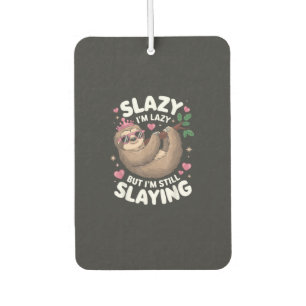 Cute Tween Girl Funny Animal Sloth Slay Meme Trend Air Freshener