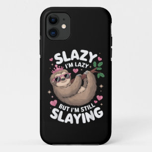 Cute Tween Girl Funny Animal Sloth Slay Meme Trend iPhone 11 Case
