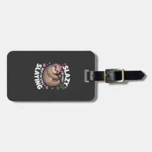 Cute Tween Girl Funny Animal Sloth Slay Meme Trend Luggage Tag