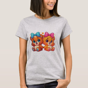 Cute Twin Teddy Bears T-Shirt