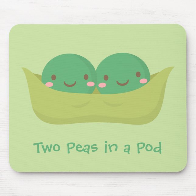 Cute Two Peas in a Pod For Mommy Mouse Pad (Front)