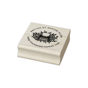 Cute Typewriter Written By Author Rubber Stamp