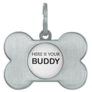 cute typographic Pet Collar - love for pets gift   Pet ID Tag