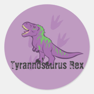 Cute Tyrannosaurus Rex Classic Round Sticker