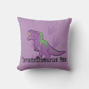 Cute Tyrannosaurus Rex Throw Pillow