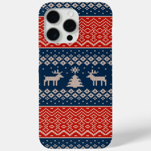 Cute Ugly Sweater Pattern Christmas iPhone 15 Pro Max Case