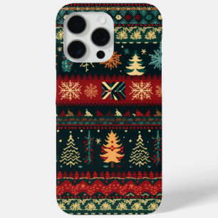 Cute Ugly Sweater Pattern Christmas iPhone 15 Pro Max Case