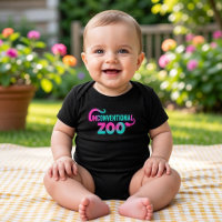 Cute Unconventional Zoo Black Two Sided