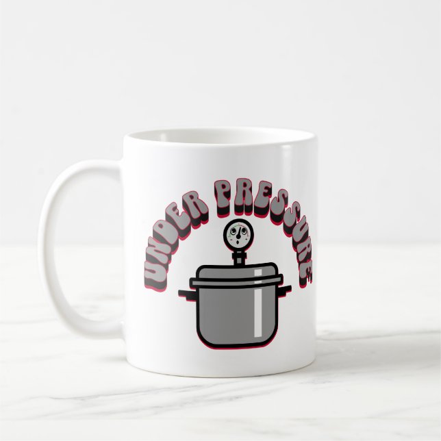 Cute Under Pressure Cooker Coffee Mug (Left)