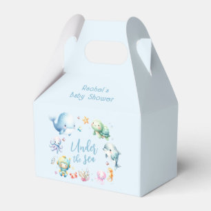 Cute Under the Sea Baby Shower Favor Box