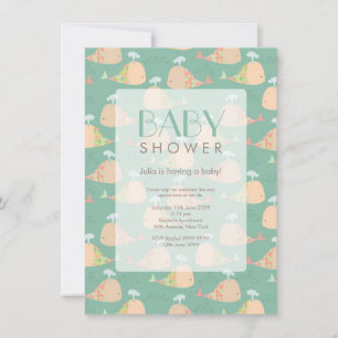 Cute Under the Sea Baby shower Invitation