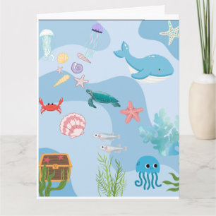Cute Under the Sea Friends Card