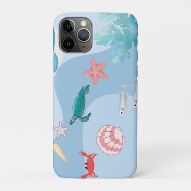 Cute Under the Sea Friends-underwater theme Case-Mate iPhone Case (Back)