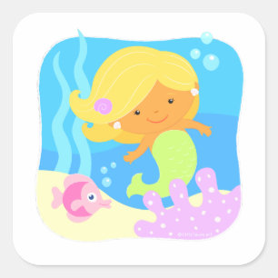 Cute Under the Sea Mermaid Sticker