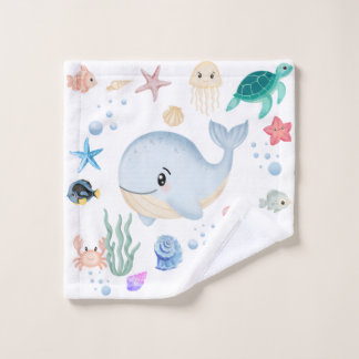 Cute Under the sea Wash Cloth