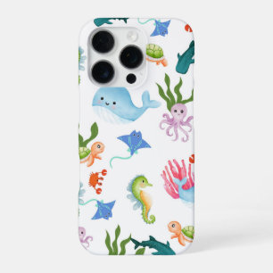 Cute Underwater Friends – Ocean Animals Pattern  iPhone 16 Pro Case