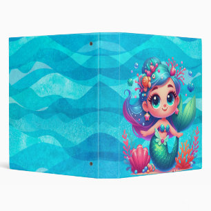 Cute underwater mermaid binder