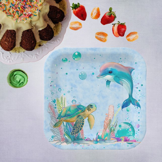 Cute underwater paper plate (Creator Uploaded)