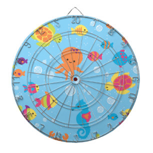 Cute Underwater Scene Dartboard